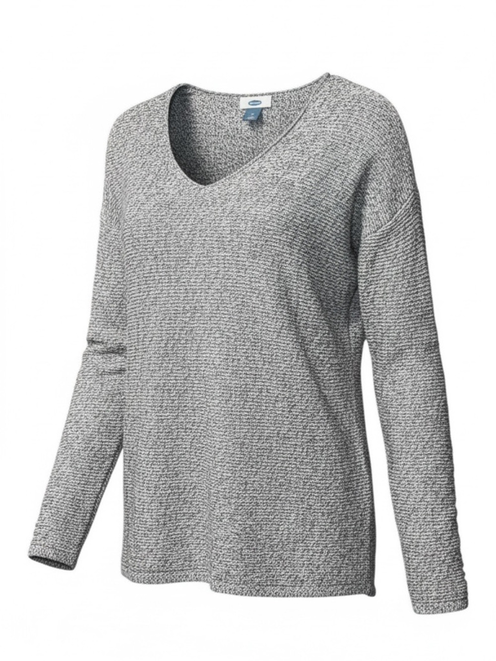 Old Navy Gray & White Marled Knit Sweater – Size Small Petite